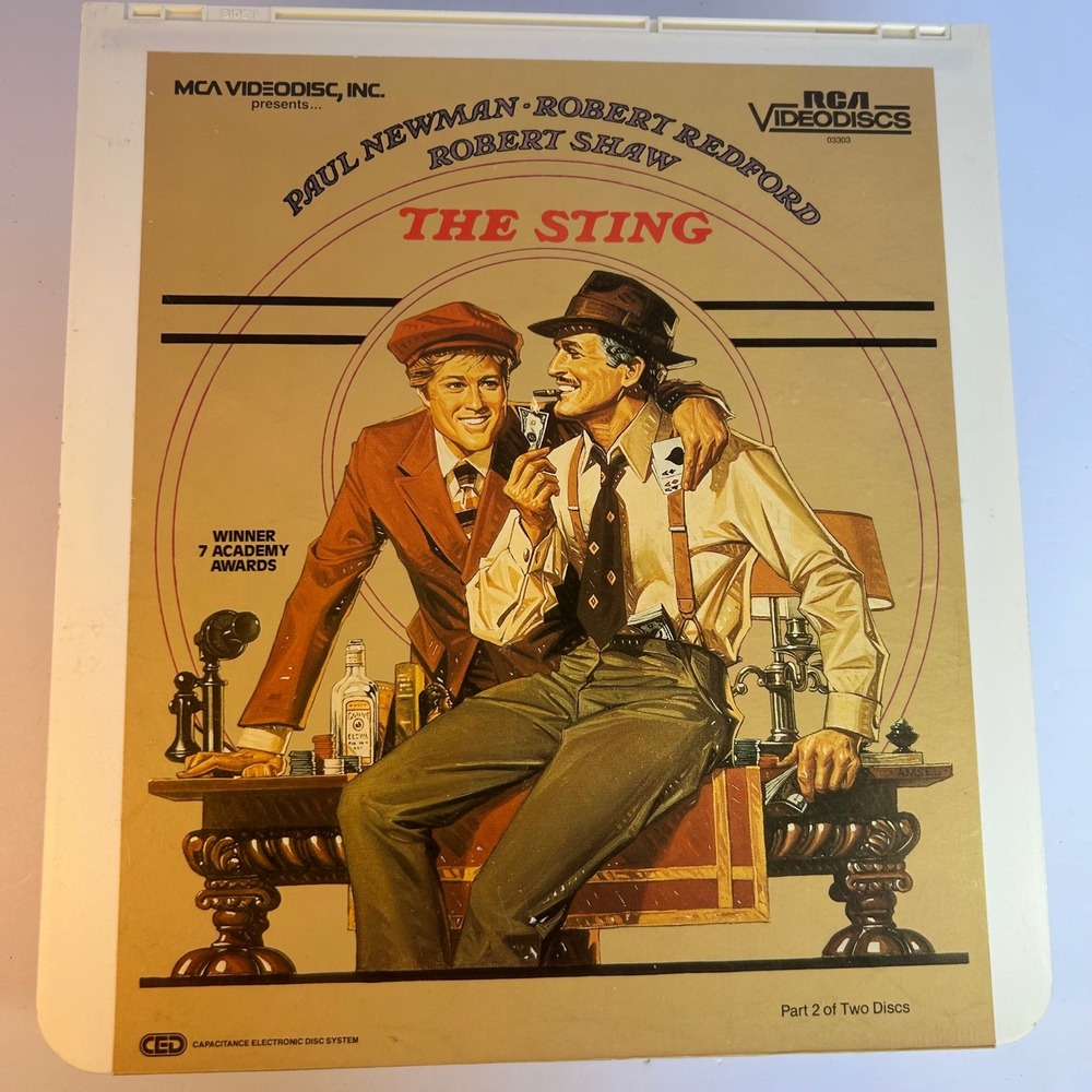 The Sting MCA‎ Videodisc Robert Redford Paul Newman RCA 1973 CED Part 2